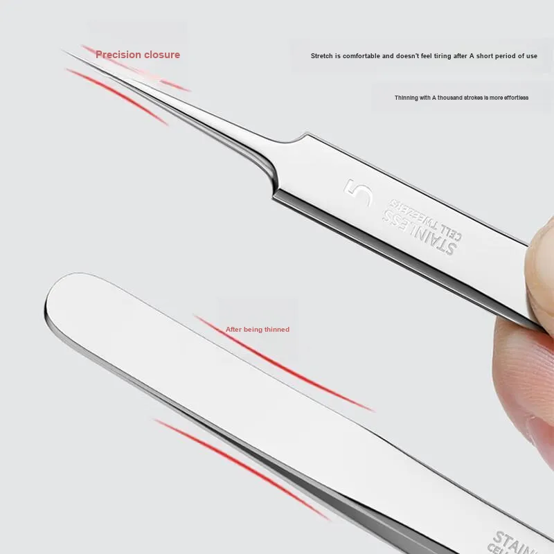 JIANYINGSHU Ultra Sharp Blackhead Remover Set Of 3 Make up Tools Blackhead Removal Needle-4