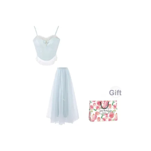 Qiuerle Комплект с юбкой Женские Бирюзовый