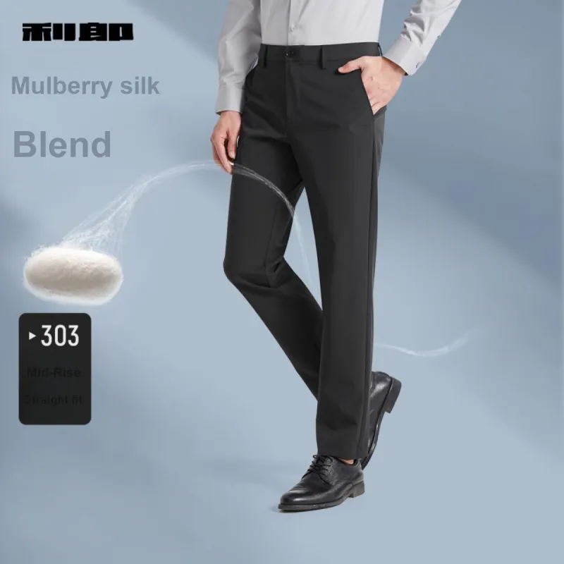 LESS IS MORE SS25 Casual Pants Men's Black-1