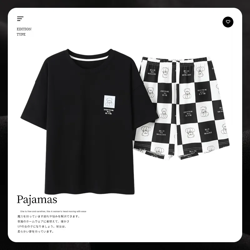 Mulong Family Pajama Set Women's Black-1