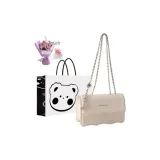 White+Exclusive Shopping Bag+Greeting Card+Dried Flower