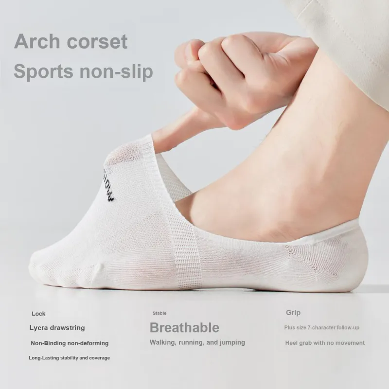 MIIOW No Show Socks Men's 5 Pack-5