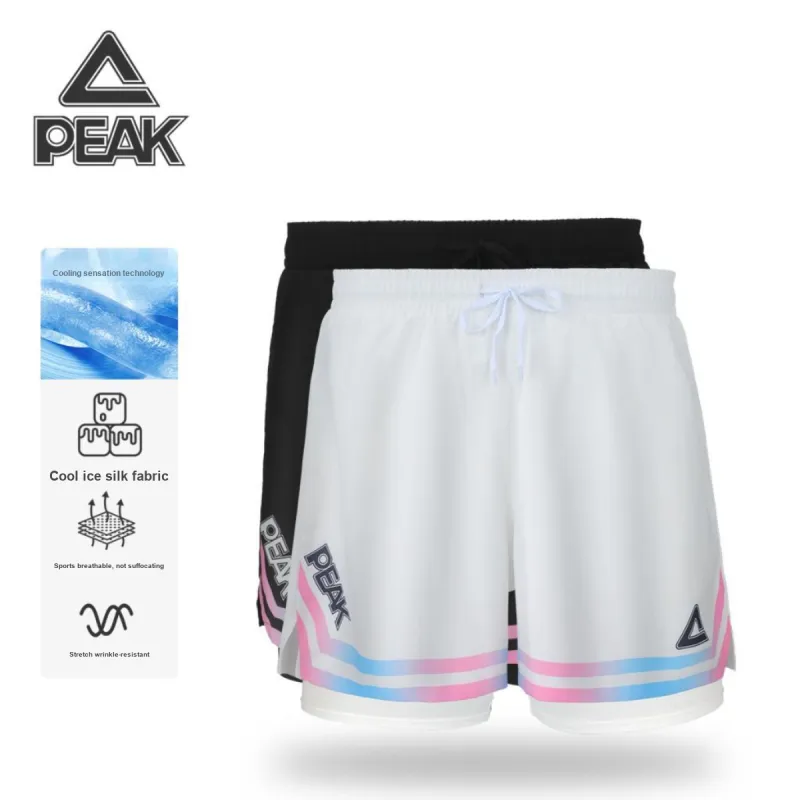 PEAK Double Layer Lightweight Basketball Shorts Unisex-5