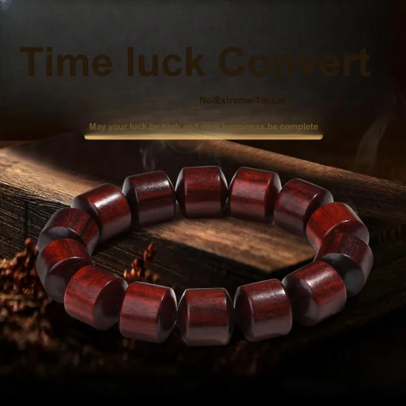 PUTUOSHANWENCHUANG Bloodwood Bracelets Unisex-1