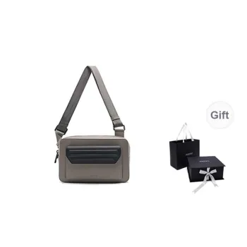 PEDRO Fabric Crossbody Bag, Handbag, Shoulder Bag Men's Black/Light Taupe