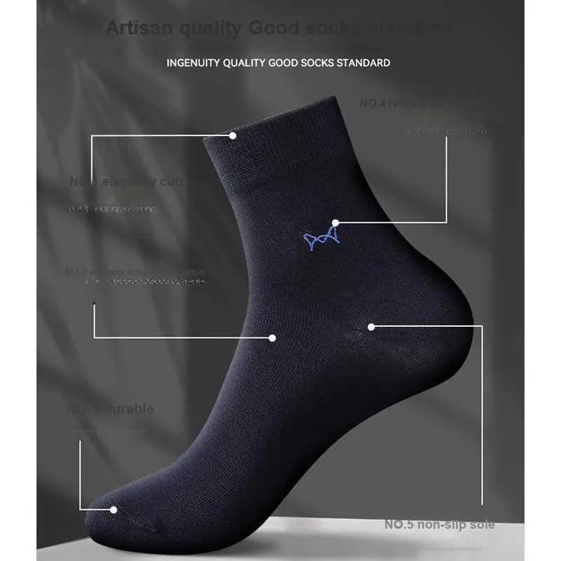 MIIOW Mid-Calf Socks Men's 5 Pack-6