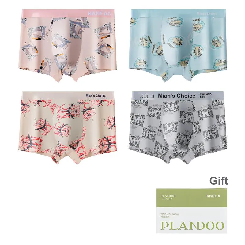 PLANDOO Underpants Men's 4 Pack-6