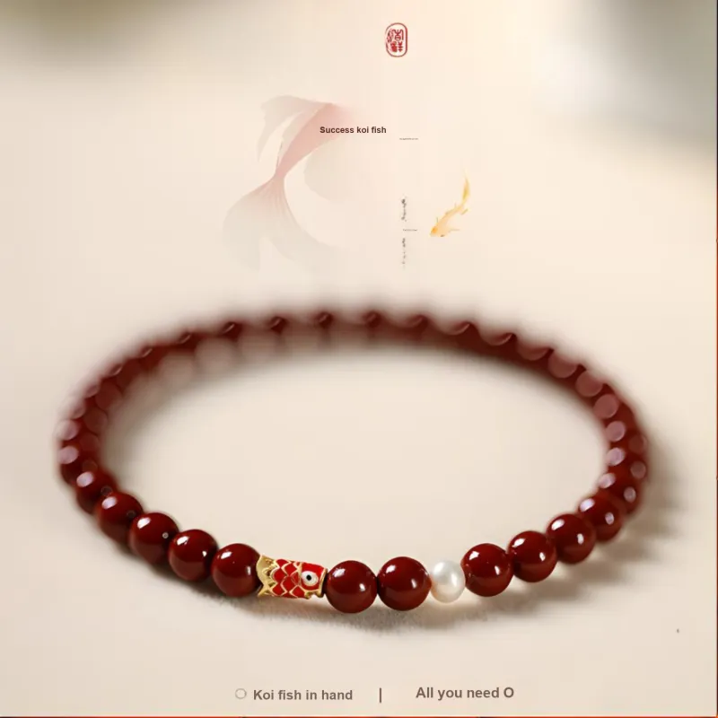HANCANG Cinnabar Bracelets Unisex-2