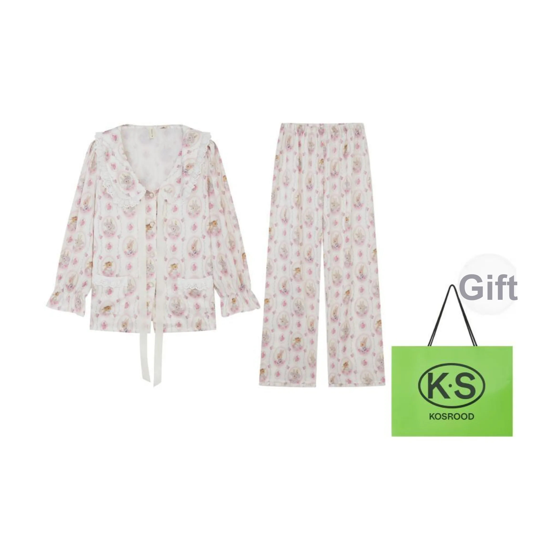 Kosrood Pajama Set Women's Pink