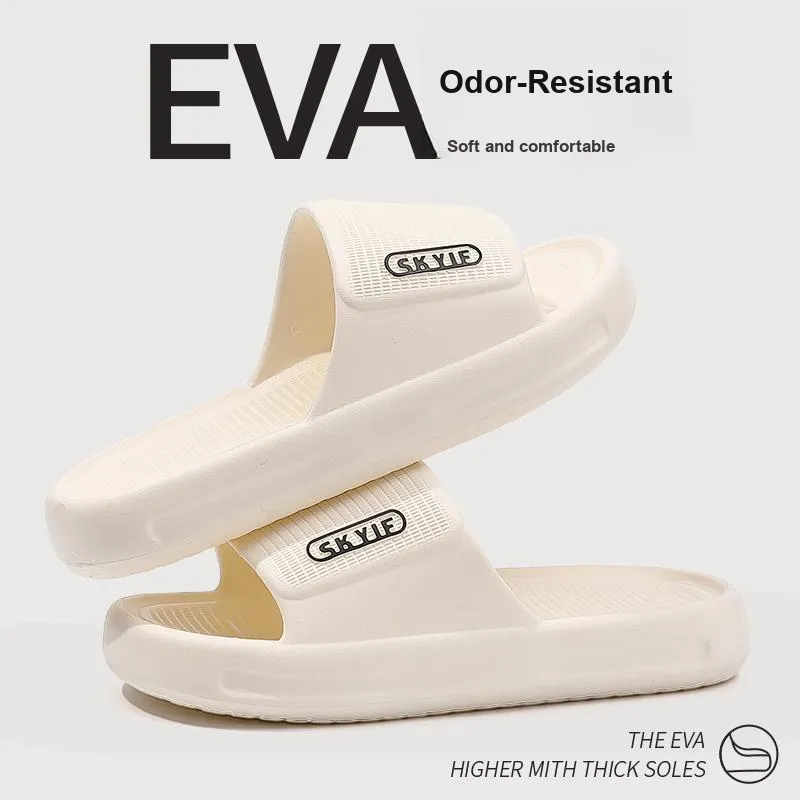 Foot Recreation Summer Home Indoor Comfortable Slip Resistant Bathroom Quiet EVA Slippers, Home Slippers, Unisex-22