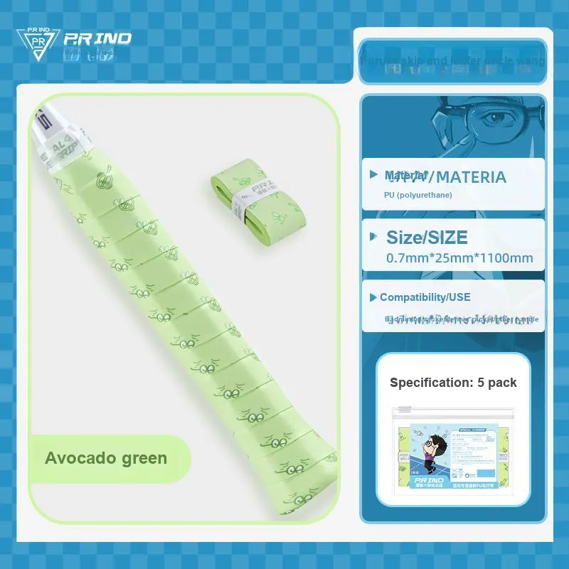 P.R IND x YUEDONGWANGSHU Badminton Grip Tape PU Polyurethane Thin-6