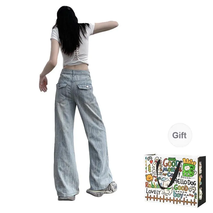 PZHK Jeans Women's Light Blue-1