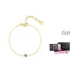 Gold four-leaf flower bracelet