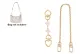 White Four-Leaf Clover Heart Clasp 15cm+Decorative Chain 40cm
