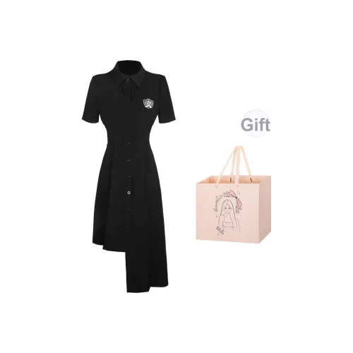 BSEVENI Женские Платья с Короткими Рукавами