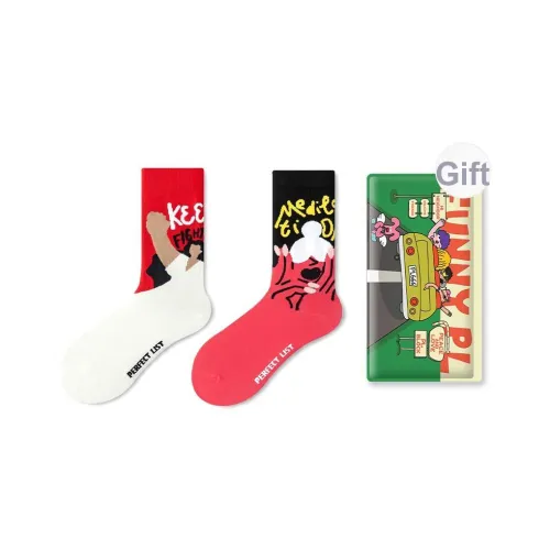 PL Носки Crew Унисекс Сумка для покупок 2 упаковки Смешанные цвета