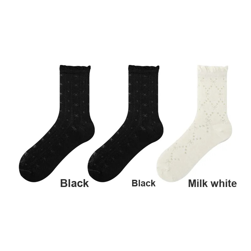 H YXIANG Mid Calf Socks Women's Combo Set-11
