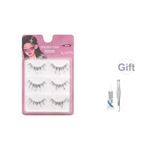 DOUDOUTIAN Блестки Клей Бесплатно Искусственные ресницы Little Demon Подсолнух