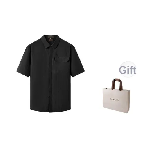 JUDGER Мужские черные рубашки