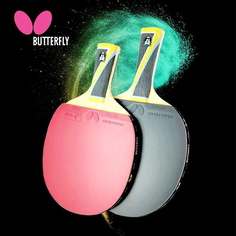 Butterfly Double Sided Inverted Rubber Ping Pong Paddles Fast Attack Suitable Playing Style Shakehand Grip Penhold Grip-2