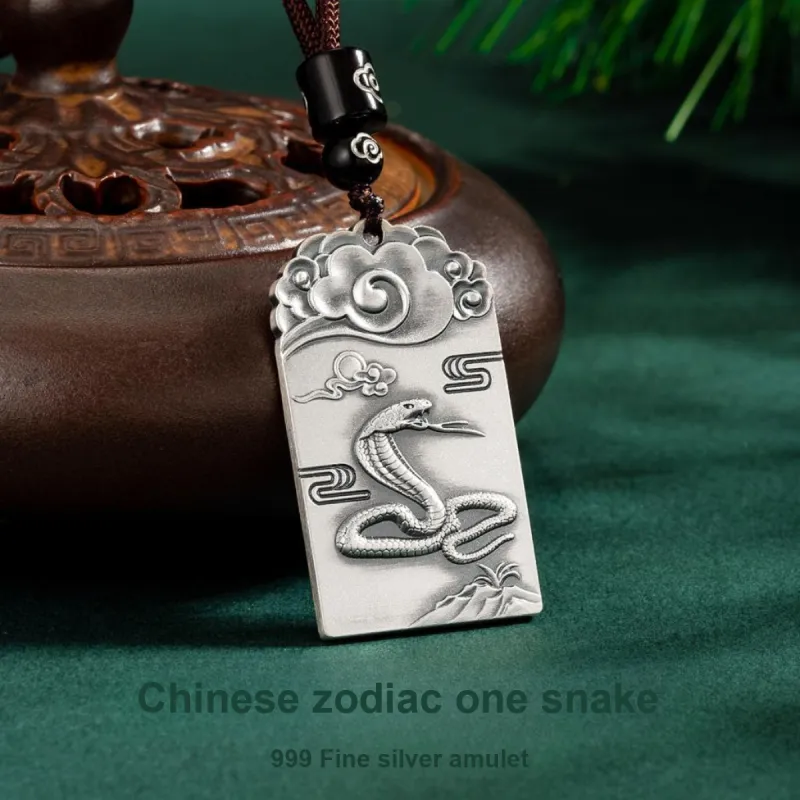 Yu Yin 999 Fine Silver Pendants Unisex-26