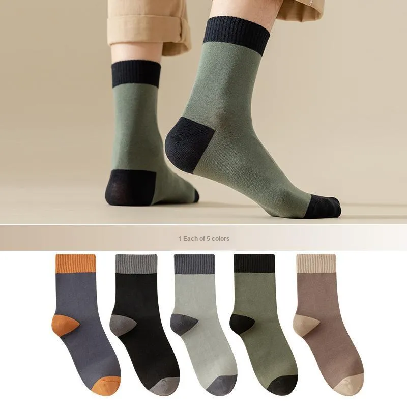 Lan Miao Mid Calf Socks Men's 5 Pack-1