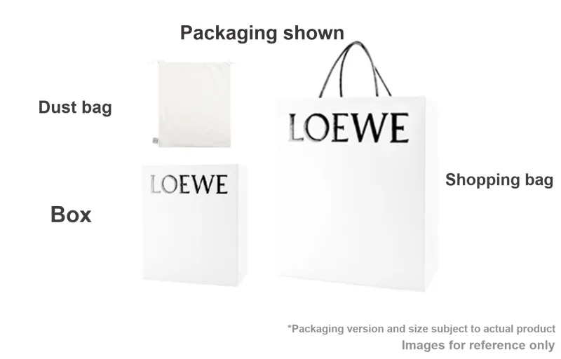 LOEWE Puzzle Shiny Calfskin Shoulder Bag Crossbody Bag Handbag Large Size Men's Brown-7