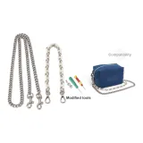 Button Chain Crossbody 100cm+Decorative Chain[Comes with Modified Accessories]