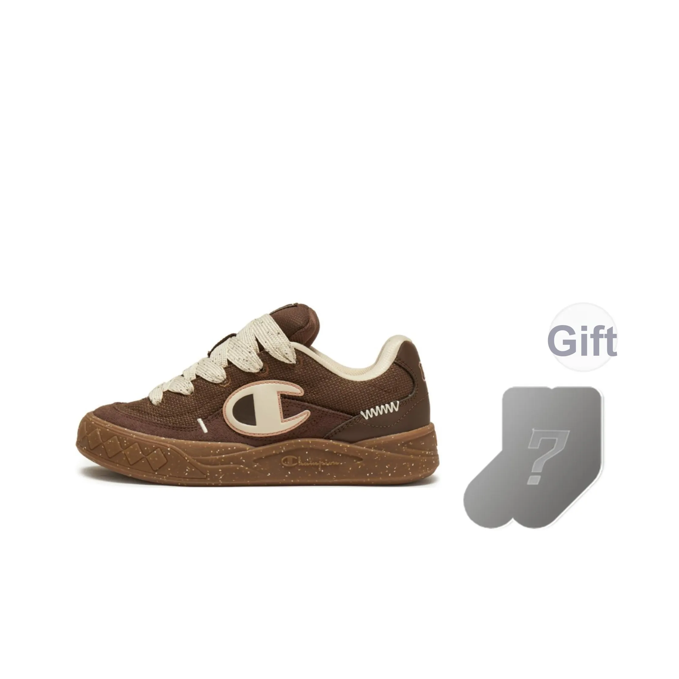 Champion Low Top Скейтборд Кроссовки Унисекс Шишечно-коричневый Карамель Rice