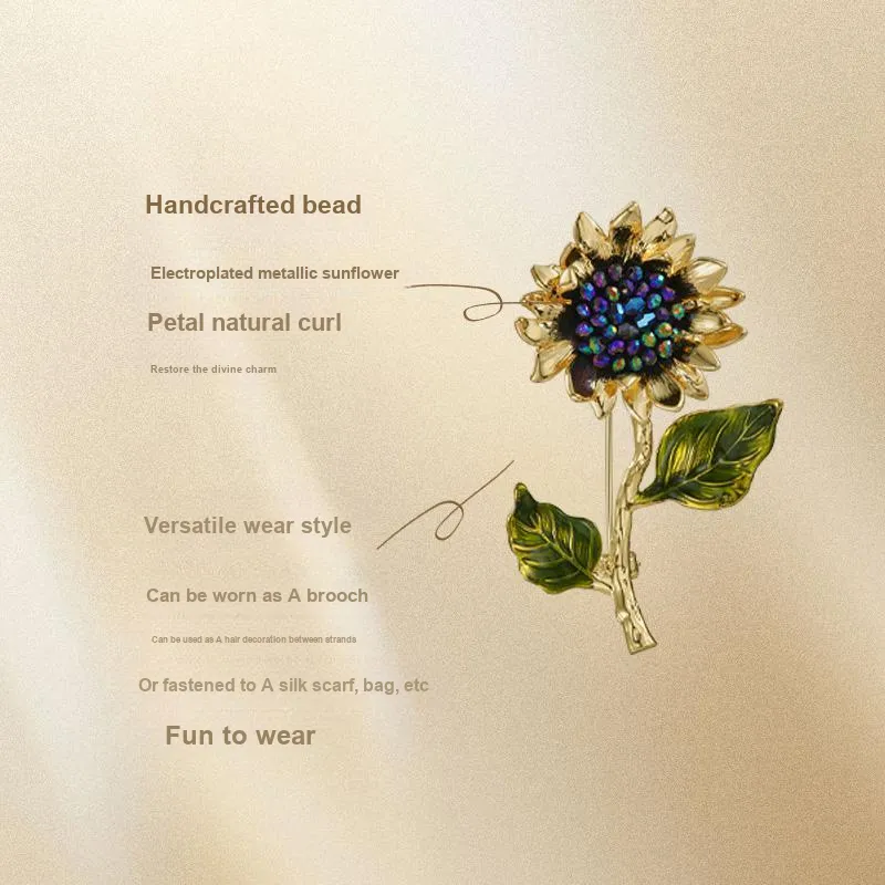MCK Faux Crystal Brooches Women's-4