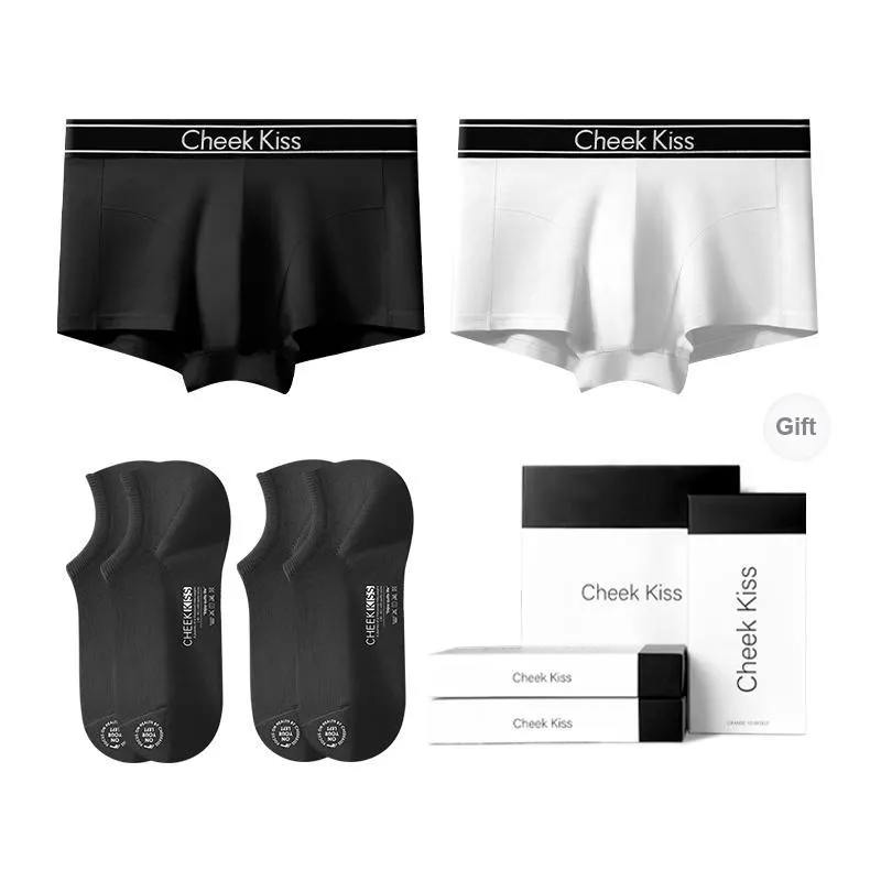 Cheekkiss Underpants Men's Gift Box Of 2 Strips-10