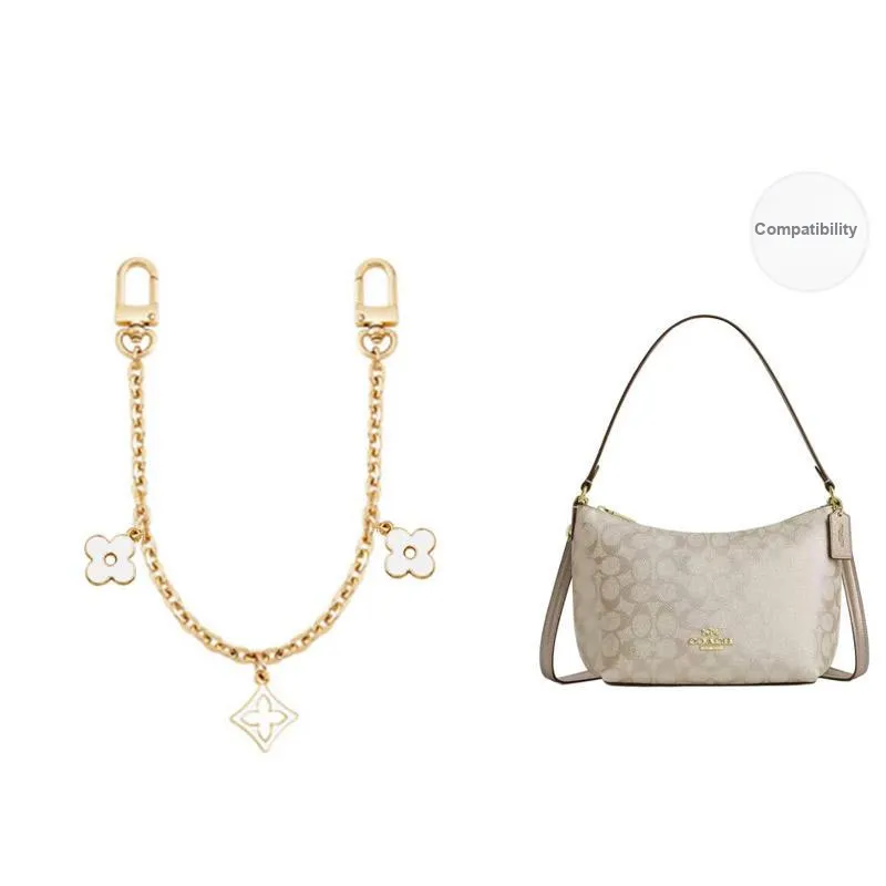 Ingenuity Handmade Alloy Metal Bag Accessory Bag Strap Women's Gold Tone-9
