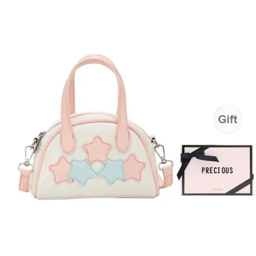 NATTY Pu Shoulder Bag, Crossbody Bag, Handbag Regular Women's Ecru/Silver/Black
