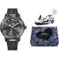 Gunmetal Dial with Black Diamonds