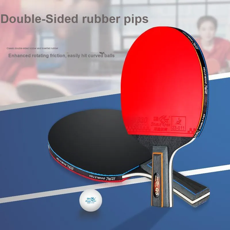 DOUBLEFISH Q5 Ping Pong Paddles Unisex All Wood-4