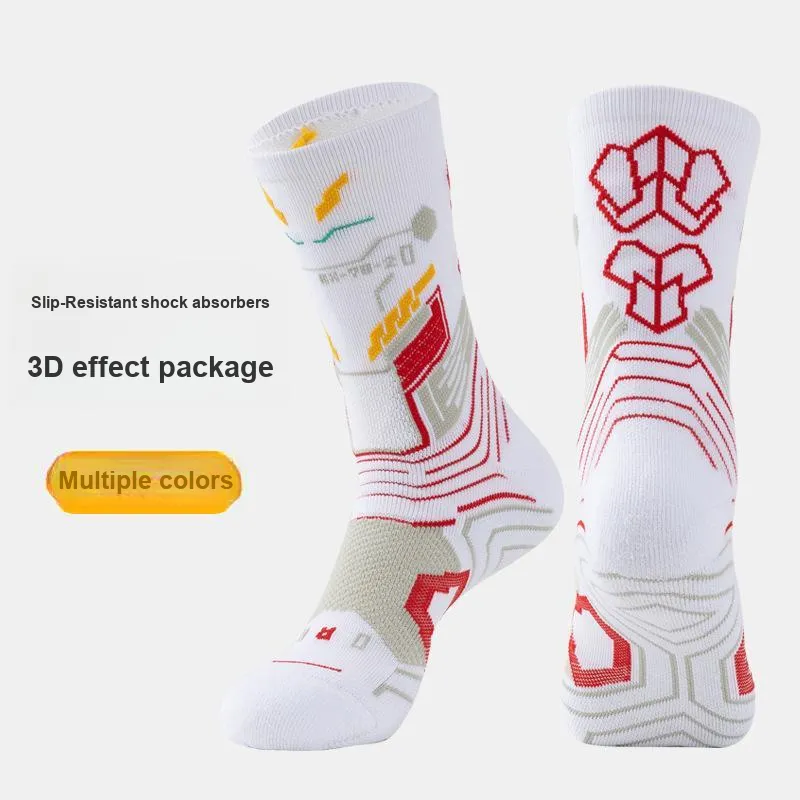 Gentle Welcome Basketball Socks Men's Combo Set-4