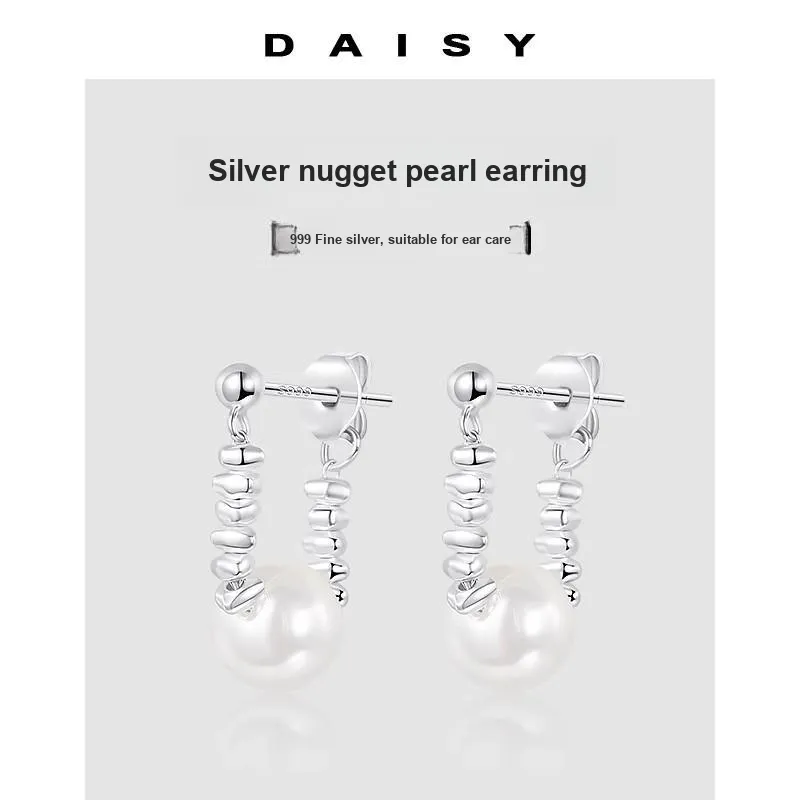 Daisy Dream Full Sterling Silver Earrings Women's-4