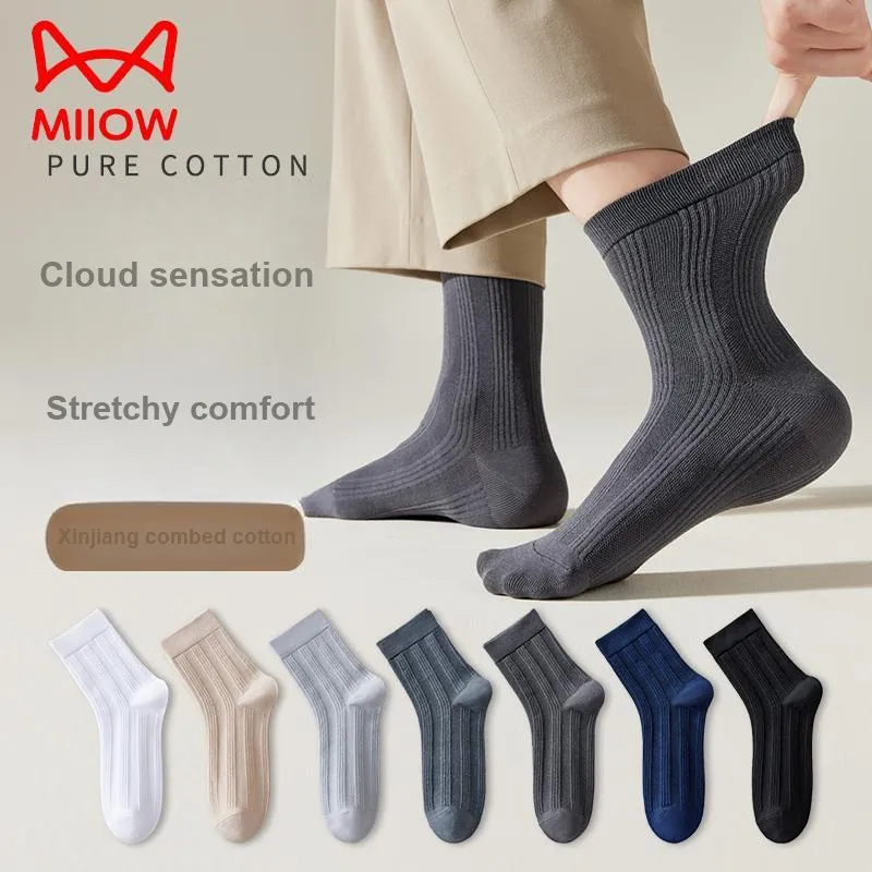 MIIOW Mid Calf Socks Unisex 5 Pack-19
