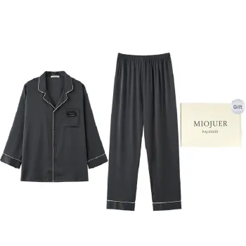 MIOJUER Pajama Set Men's Dark Gray