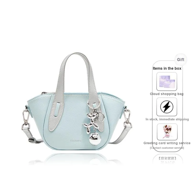 Teenmix Synthetic Leather With Cow Leather Handbag Women's Multicolor-12