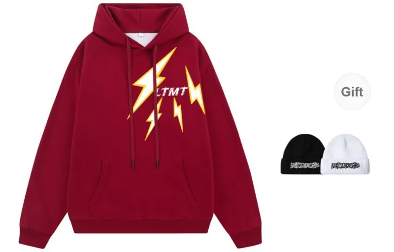 LIGHTNING MONSTER Sweatshirt Unisex Comes With Beanie-8