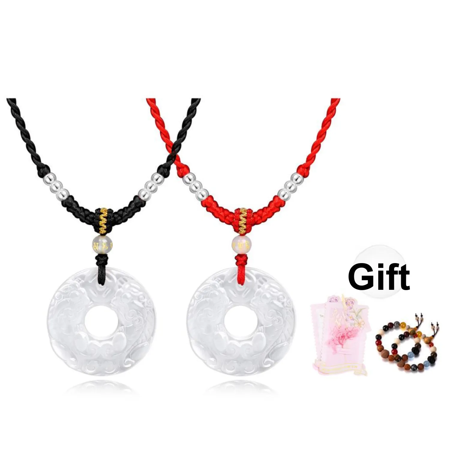 Lao Feng Xiang Chalcedony Necklaces Unisex