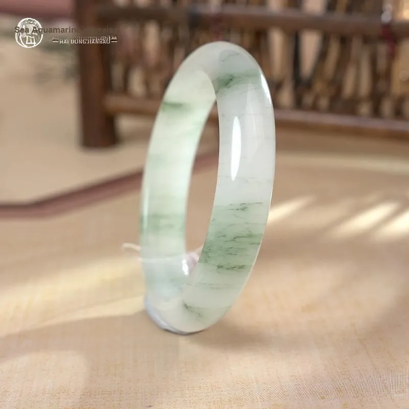 HAIZHIDONGJIANBAO Tianshan Jade Bangles Women's-2