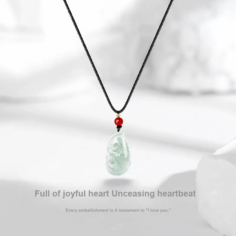 JUICY GRAPE African Emerald Jade Necklaces Women's-1
