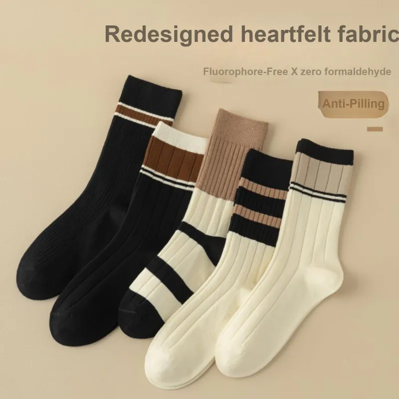 XXLLG Mid Calf Socks Women's 5 Pack-1