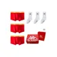 3 Pack Box Included (Underpants-Red, Red, Red)+(Socks-White, White, White)