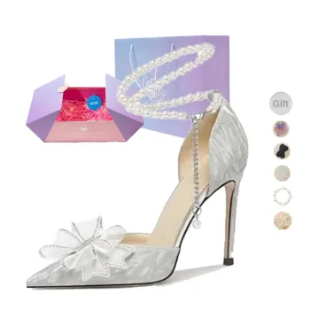 NTOZE High Heels Women's Silver