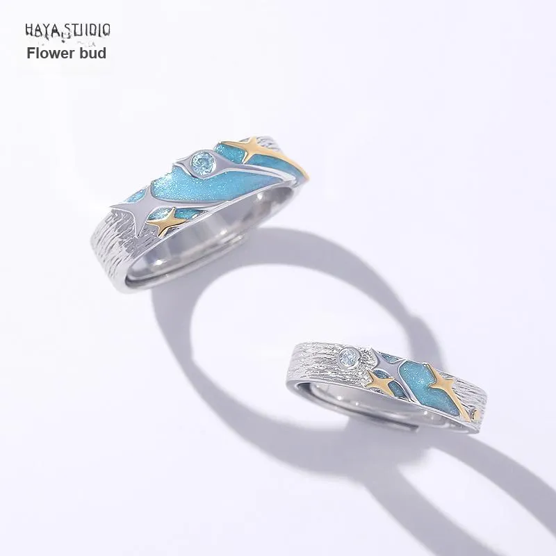 HUAYA 925 Sterling Silver Rings Unisex-2