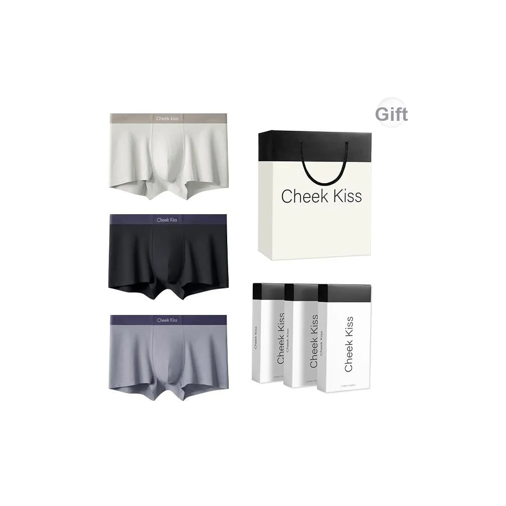 Cheekkiss Нижнее белье Подарочная коробка Мужской Комфортный и Дышащий Четырехугольные Семейные трусы 3 упаковки