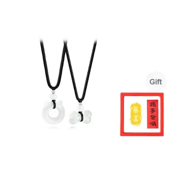 Chongqing Gold Store Colored Glaze Necklaces Unisex
